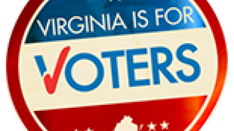 "Virginia is for Voters" sticker